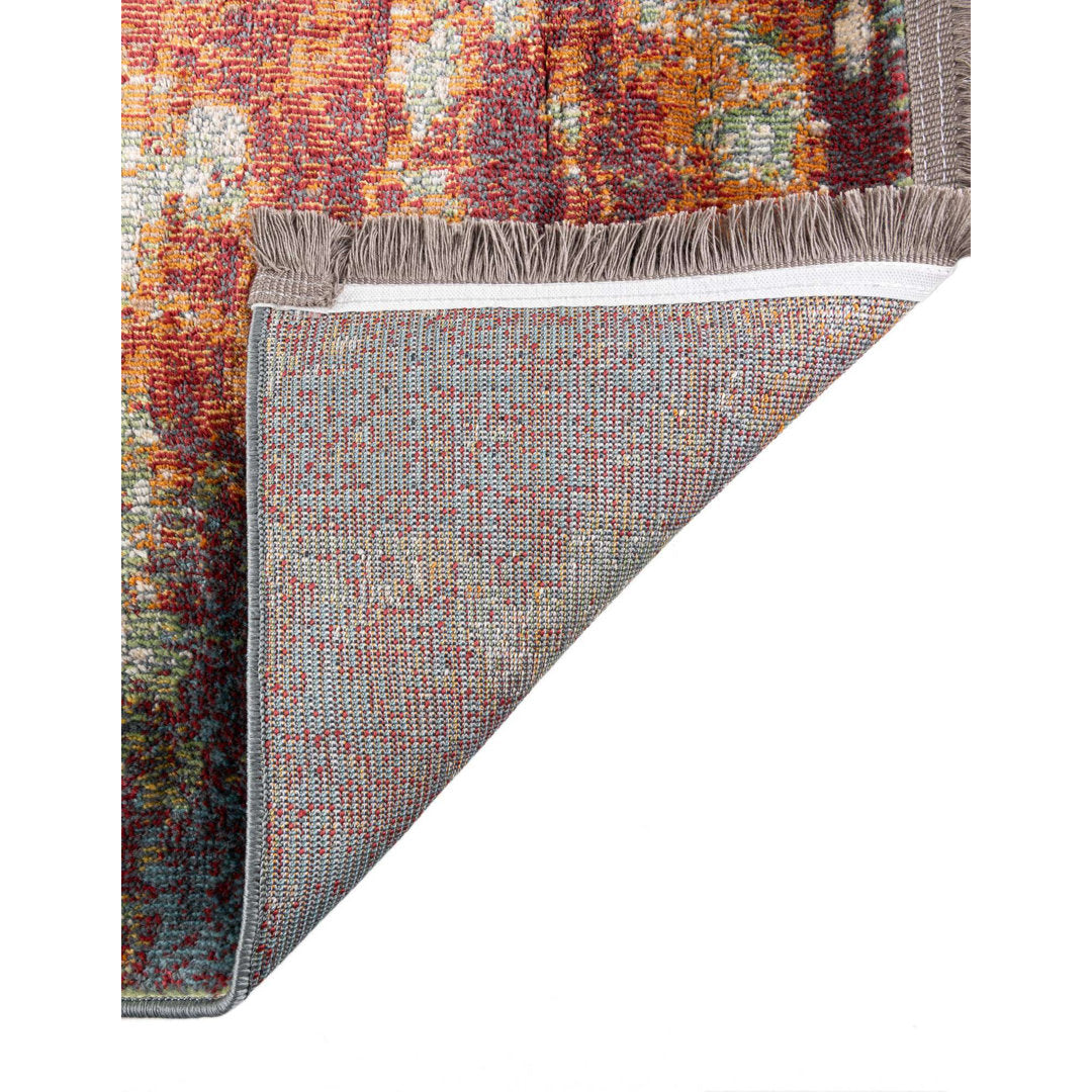 Haefner Abstract Red Area Rug Langley Street® Rug Size: Rectangle 5'5" x 8'