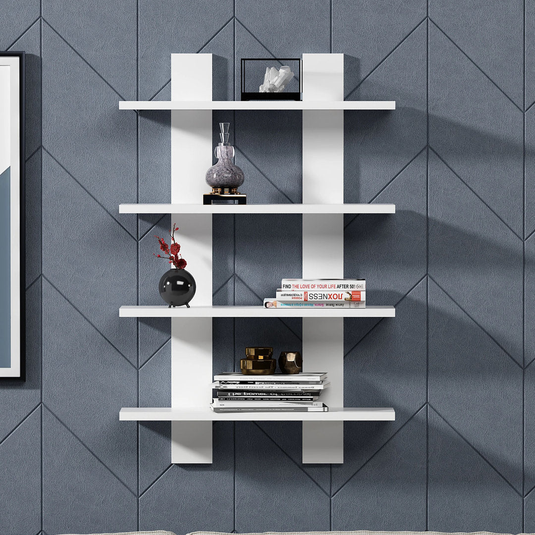Angelinamarie 4 Piece Tiered Shelf Wade Logan® Finish: White