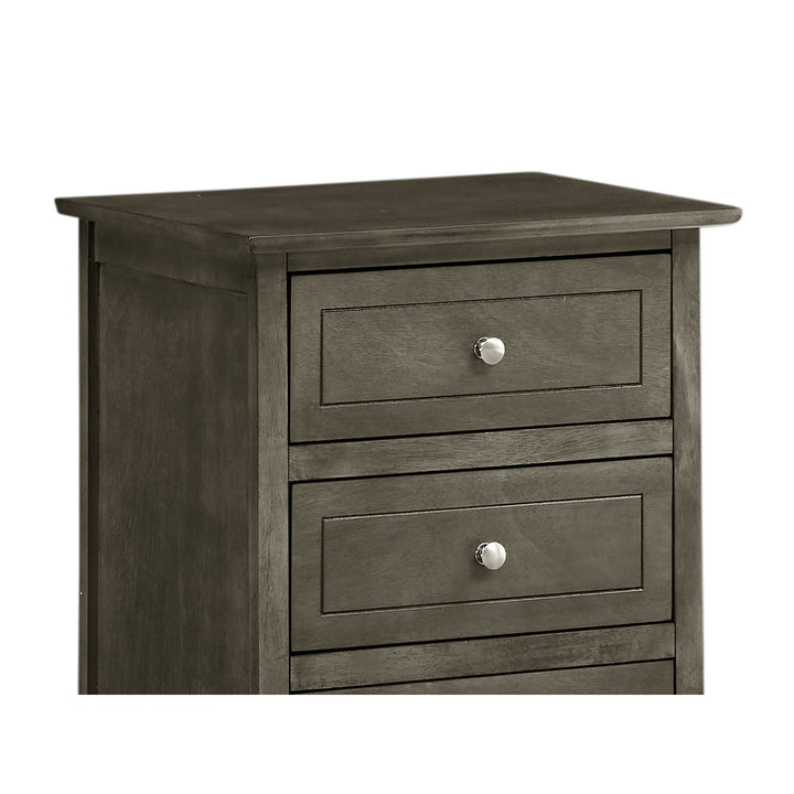 Emjay 3 - Drawer Nightstand Glory Furniture Color: Gray