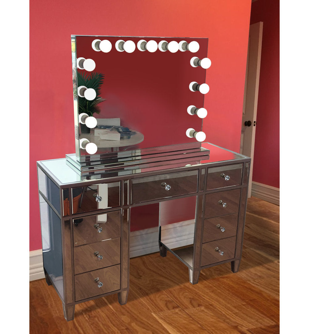 Rockland Vanity Set with Mirror Rosdorf Park