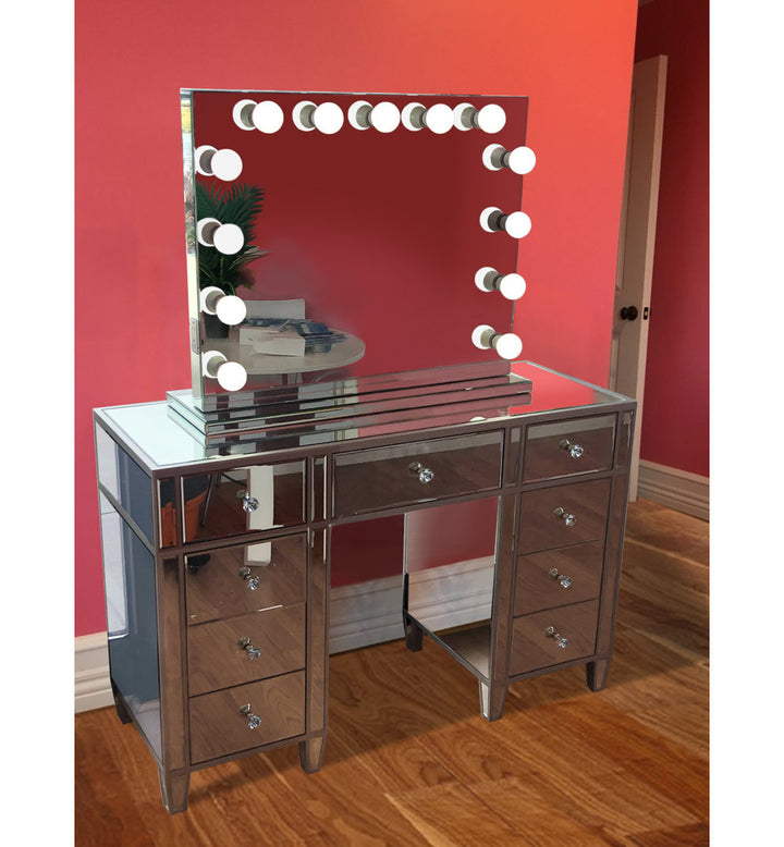 Rockland Vanity Set with Mirror Rosdorf Park
