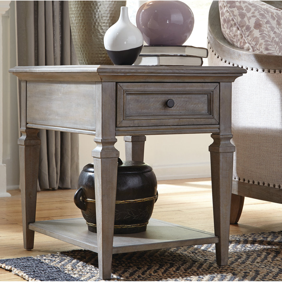 Dube End Table with Storage Laurel Foundry Modern Farmhouse®