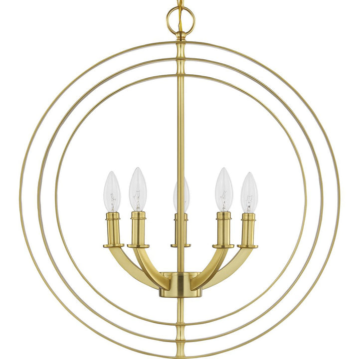 Morganti 5 - Light Candle Style Globe Pendant Brayden Studio® Finish: Gold