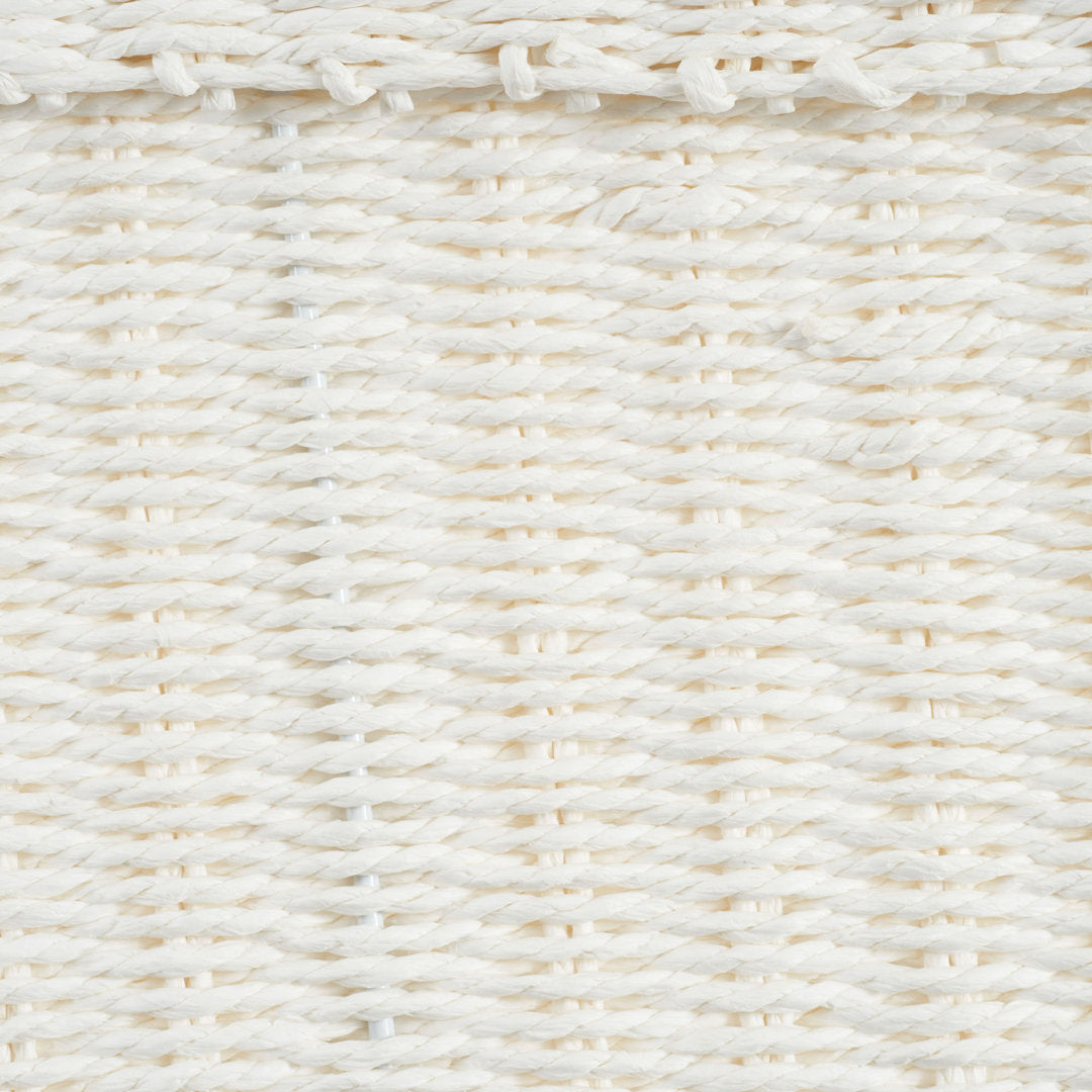 Bimal Paper Rope Gallon Waste Basket Bayou Breeze Color: White Capacity: 2 (Gallons)