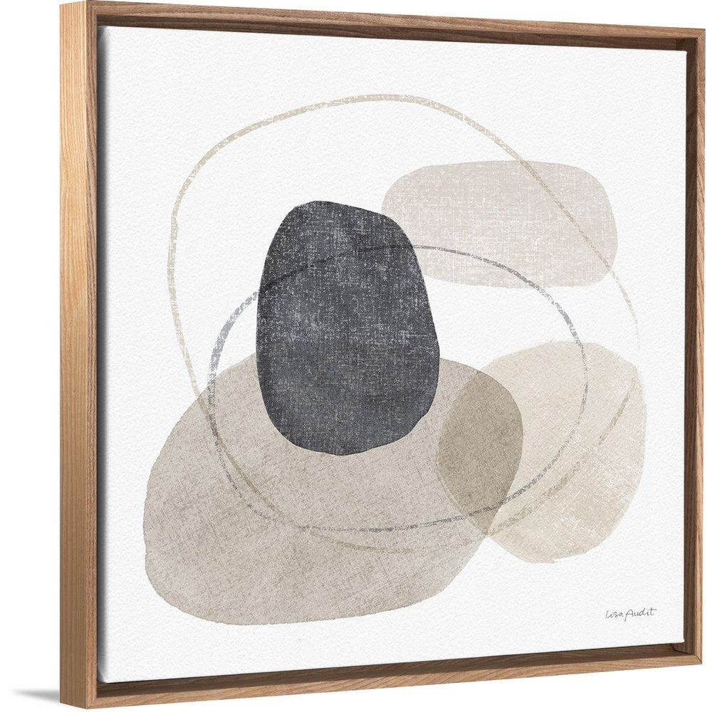 Think Neutral 10 by Lisa Audit - Painting on Canvas Mercury Row® Size: 13.25" H x 13.25" W Format: Natural Floater Frame Canvas