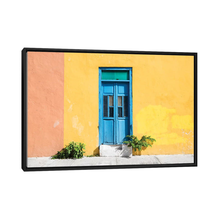 Colorful Street Wall' by Philippe Hugonnard - Gallery-Wrapped Canvas Giclée on Canvas East Urban Home Mat Color: No Mat Size: 40" H x 60" W x 1.5" D Format: Black Framed Canvas
