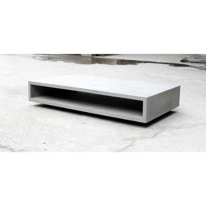 Monobloc Sled Coffee Table with Storage Lyon Beton