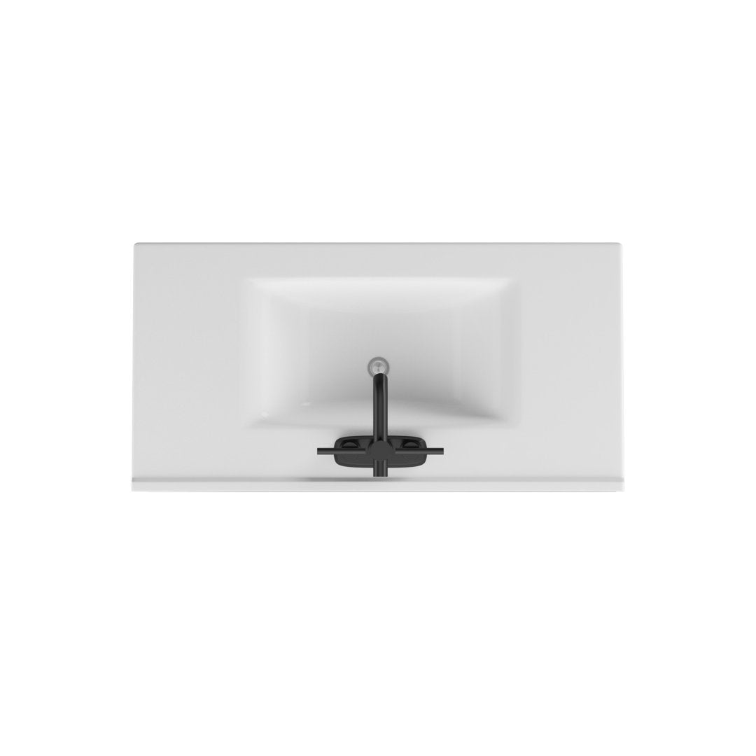 Braylen Sliding Barn Door 36" Single Bathroom Vanity Set Sand & Stable™ Base Finish: Saw Cut Espresso