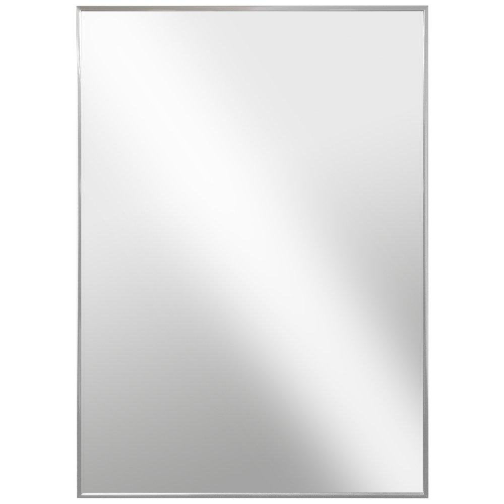 Abdelrauof Accent Mirror Latitude Run® Size: 40" x 30" Finish: Aluminum Chrome