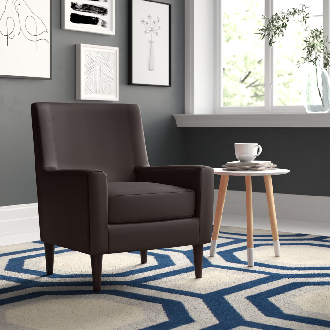 Donham Wide Armchair Zipcode Design™ Upholstery Color: Walnut