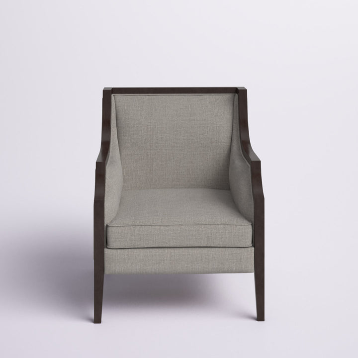 Akiyo 31" W Polyester Armchair Lark Manor™ Fabric: Pewter Velvet