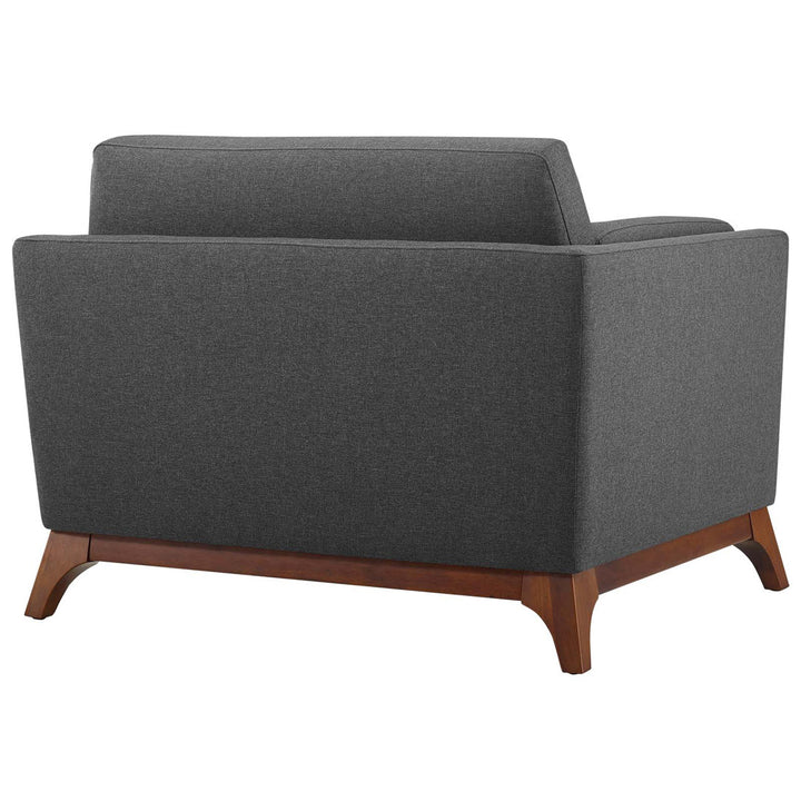 Bartouille Upholstered Fabric Armchair Union Rustic Fabric: Gray Polyester