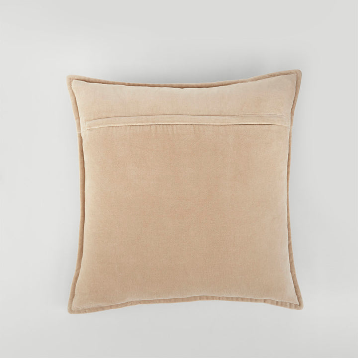 Edgar Square 100% Cotton Pillow RE/FINE™ Color: Taupe Size: 20'' x 20''