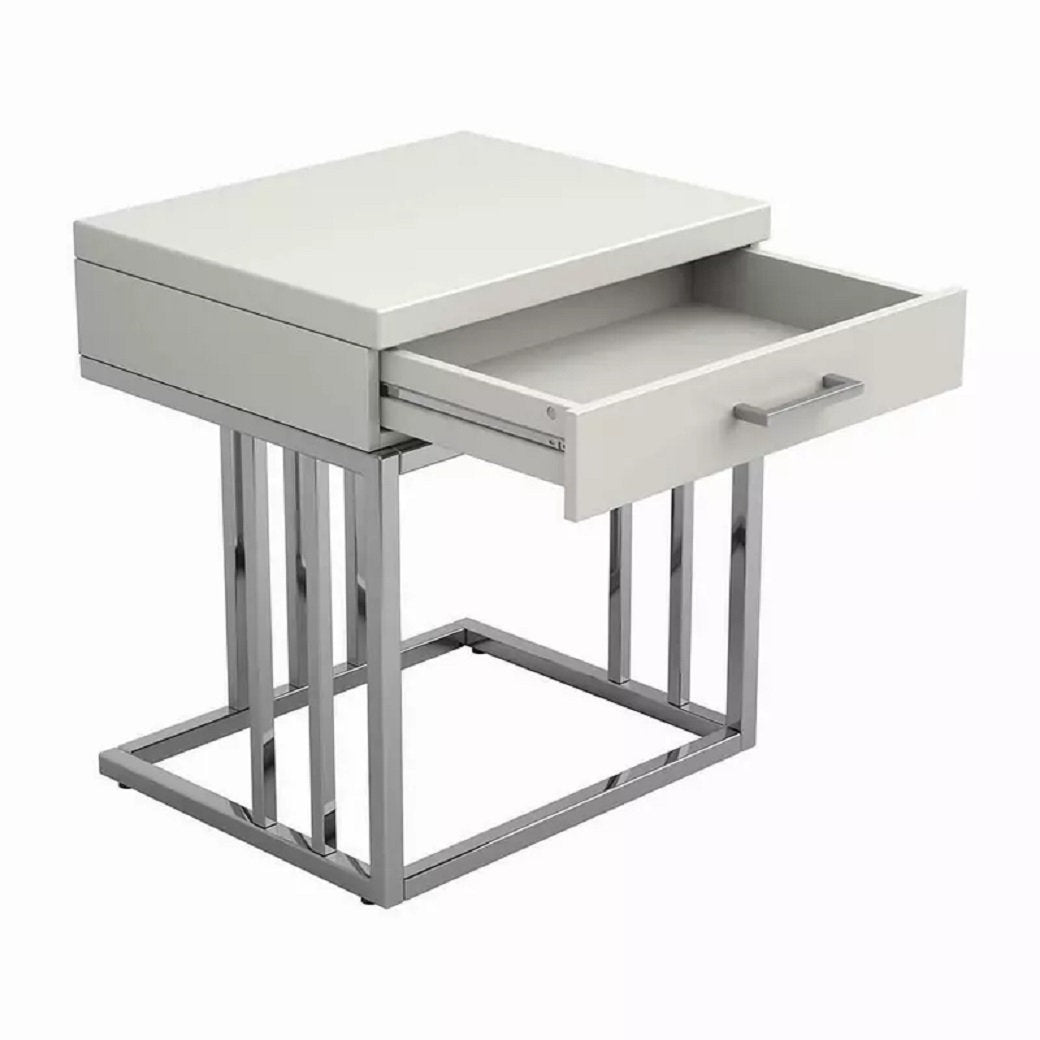 Dalya 1-drawer Rectangular End Table Orren Ellis