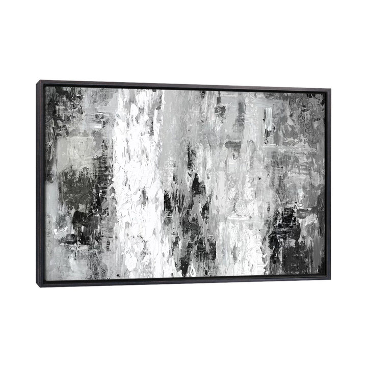Black And White Abstract IV by PI Studio - Wrapped Canvas Print The Twillery Co.® Size: 40" H x 60" W x 1.5" D Format: Distressed Black Framed