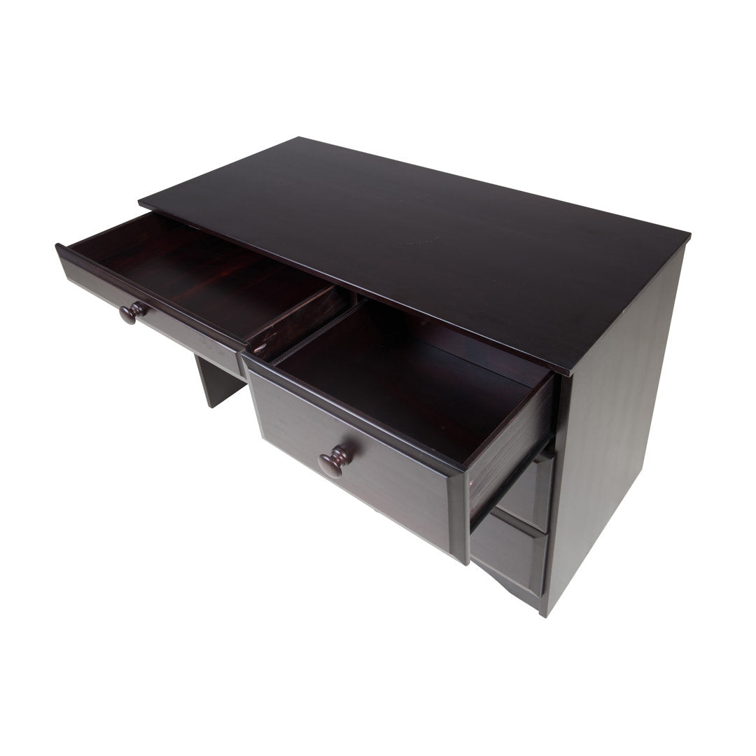 Kellie Writing Desk Three Posts™ Baby & Kids Finish: Cappuccino