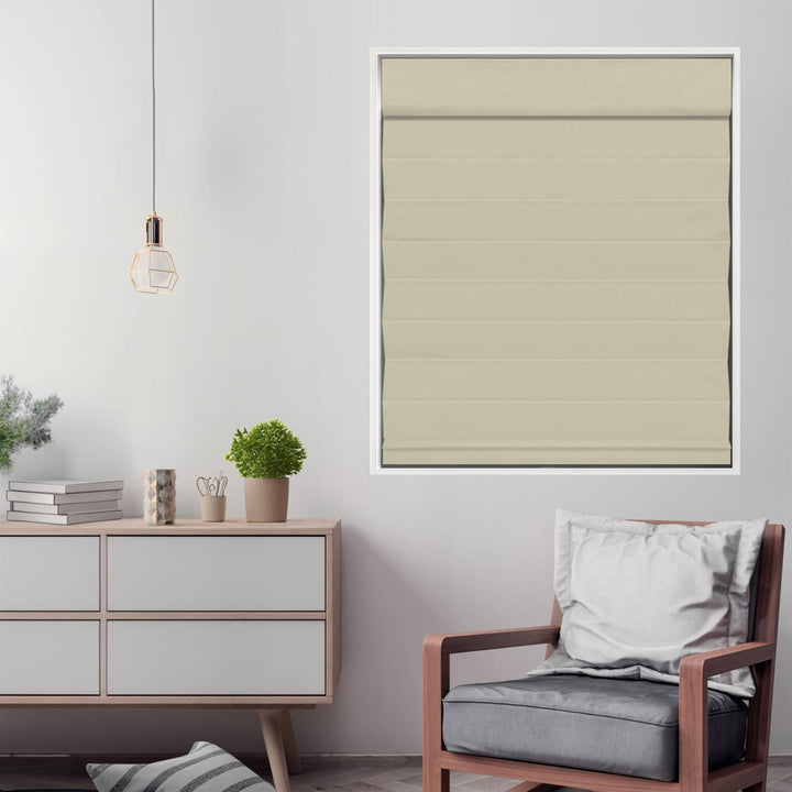Cordless Blackout 100% Cotton Roman Shade with Cellular Shade Backing Symple Stuff Size: 67"W x 72"L Finish: Khaki