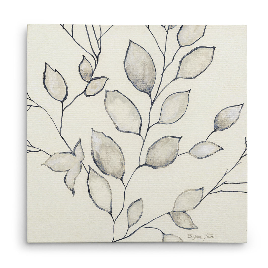 Whispering Leaves II - Painting Print Wade Logan® Size: 40" H x 40" W x 1.5" D Format: Wrapped Canvas