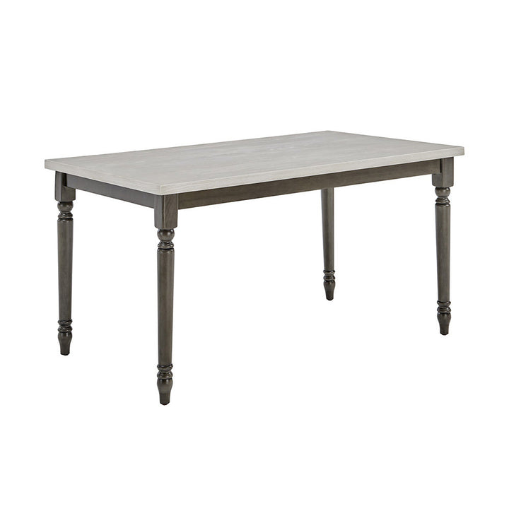 Io 60" Two Tone Solid Wood Farmhouse Dining Table Laurel Foundry Modern Farmhouse® Color: Smokey White Top/Gray Base