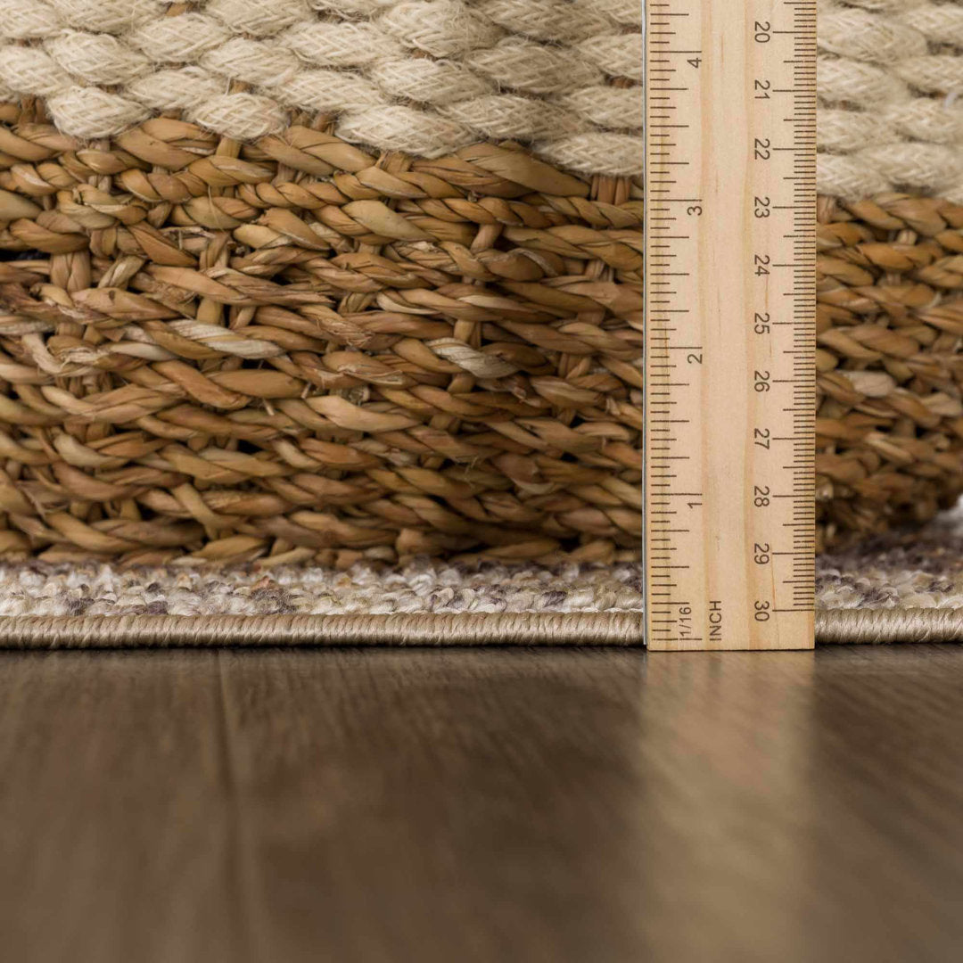 Albar Moroccan Machine Washable Brown Area Rug Foundry Select Rug Size: Rectangle 2'7" x 4'