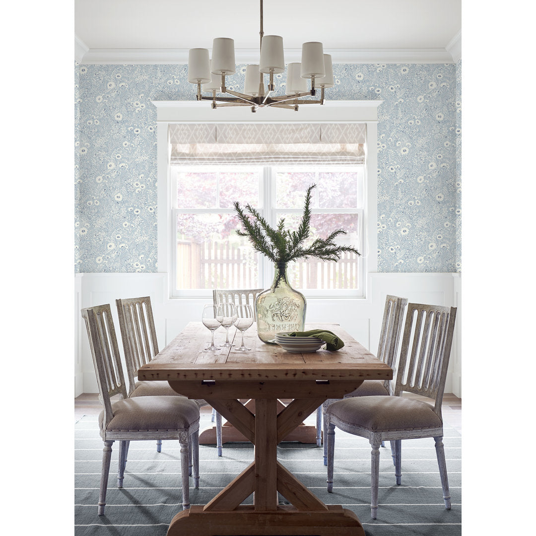 33' L x 20.5" W Wallpaper Roll Lark Manor™ Color: Light Blue