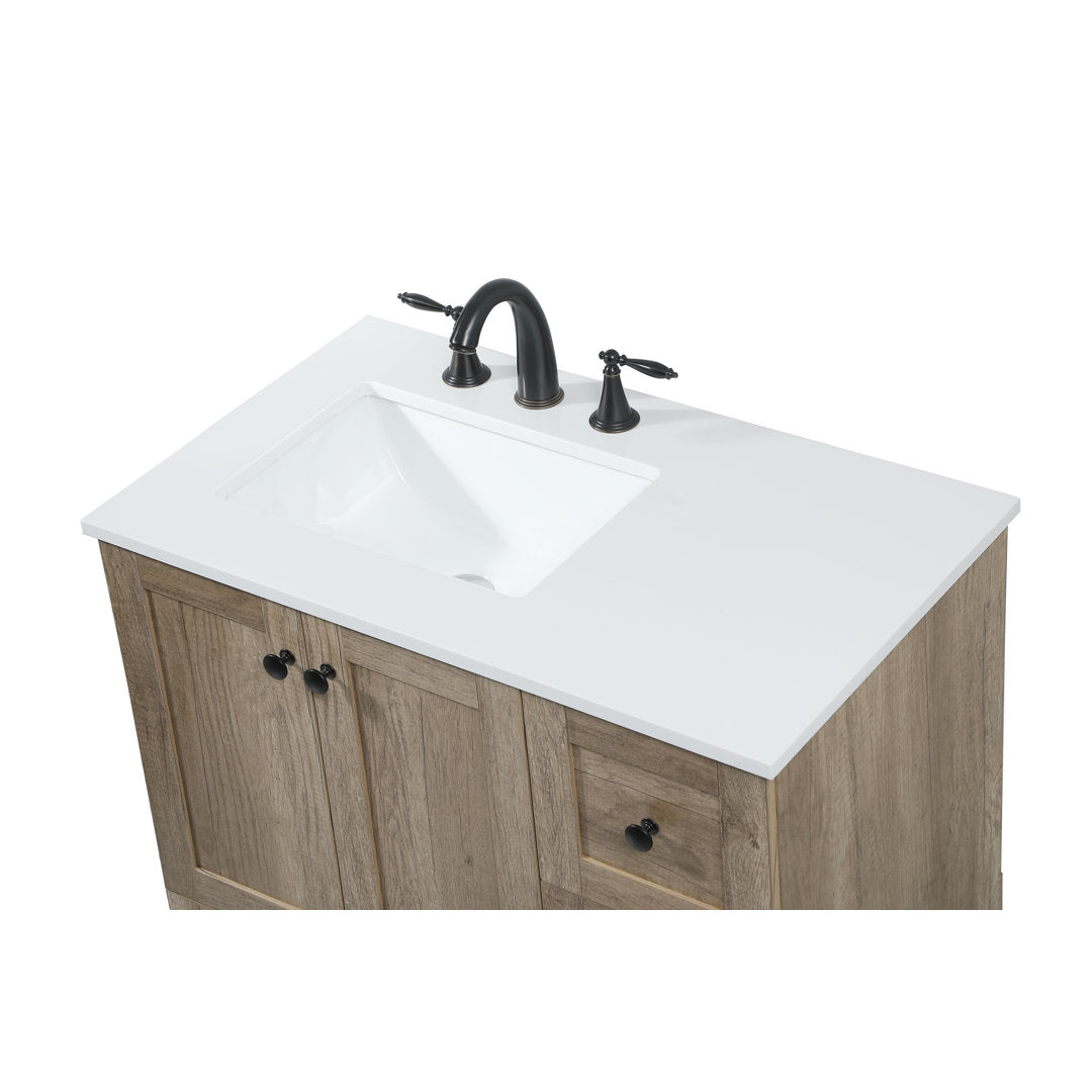 Melina 32" Single Bathroom Vanity Set Union Rustic Base Finish: Natural Oak