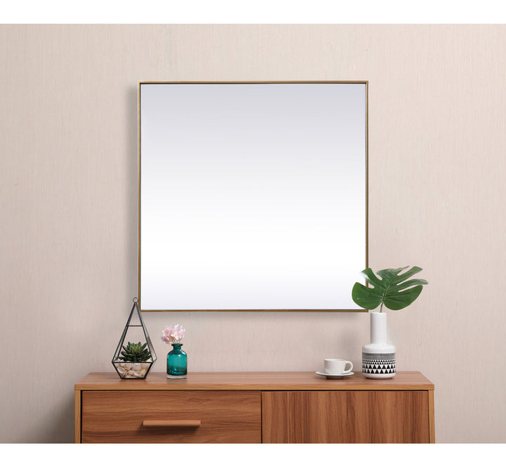 Valparaiso Accent Mirror Wade Logan® Size: 42"  x 42"  Finish: Brass