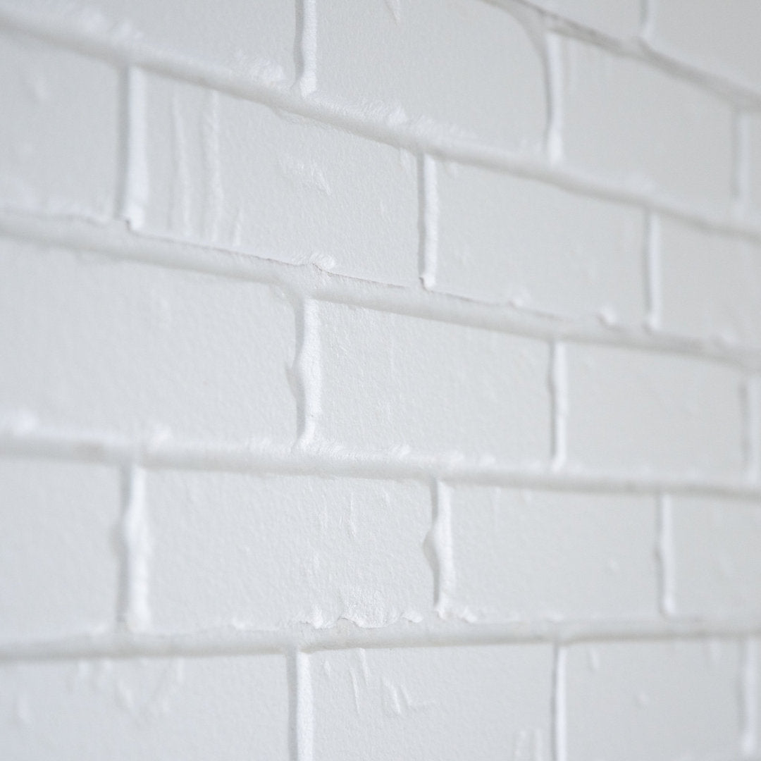 Brick 5.75" x 45" Peel and Stick Wall Paneling Ninth & Vine Color: White
