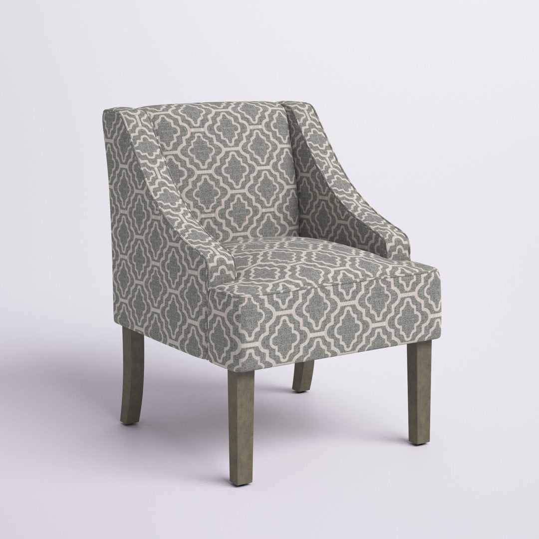 Adona Accent Chair Mistana™ Fabric: Ash Gray 100% Cotton