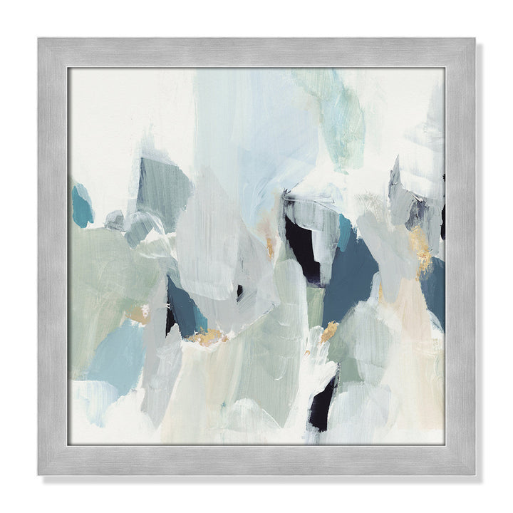 Little Talks II by Isabelle Z - Picture Frame Print on Canvas Casa Fine Arts Size: 18" H x 18" W x 0.75" D Format: Matte Silver Picture Framed Paper