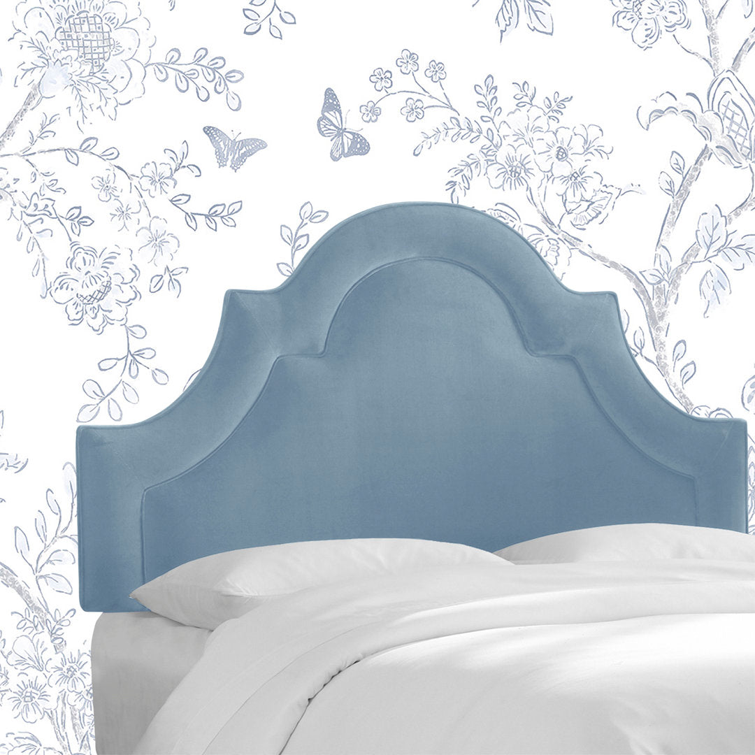 McAfee Velvet Upholstered Panel Headboard Kelly Clarkson Home Size: California King Upholstery: Classic Ocean Velvet