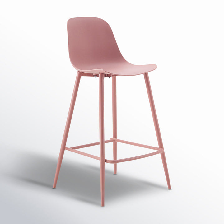 Sylvester 26'' Counter Stool AllModern Color: Blush Pink