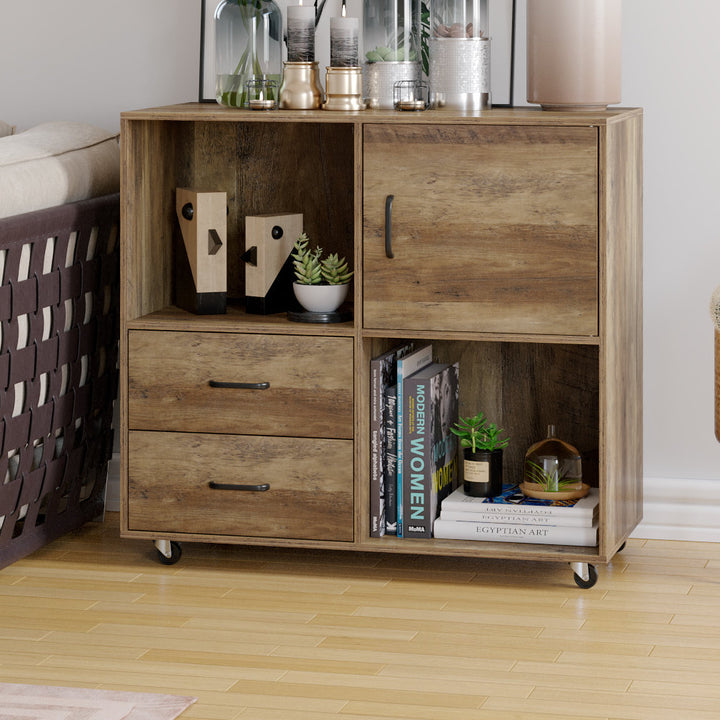 Valles 2-Drawer Lateral Filing Cabinet Union Rustic Color: Rustic Brown
