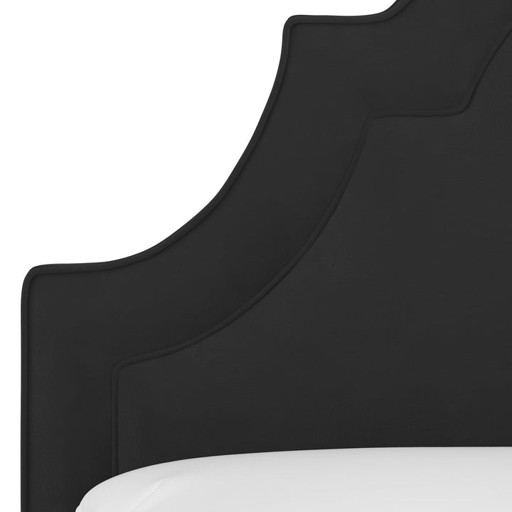 McAfee Velvet Upholstered Panel Headboard Kelly Clarkson Home Size: Twin Upholstery: Classic White Velvet