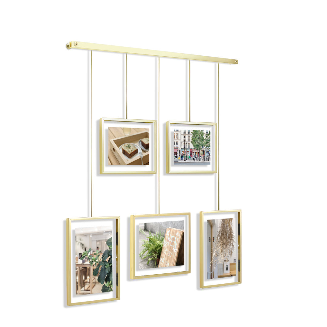 5-Piece Matte Metal Collage Frame Set Umbra Color: Matte Brass