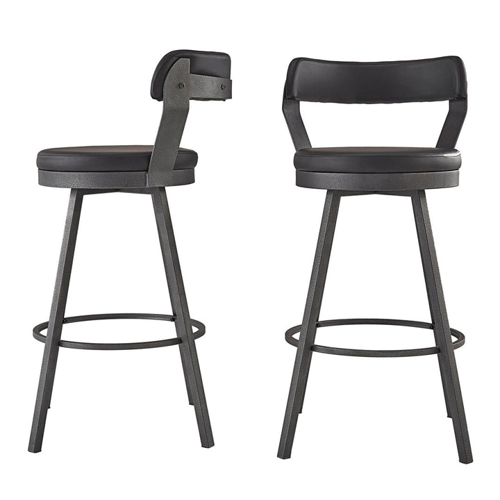 Berrin Bar & Counter Stool (Set of 2) Trent Austin Design® Upholstery: Black, Seat Height: Bar Stool (30.3" Seat Height)