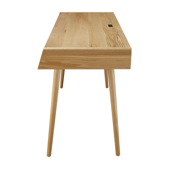 Evins Solid Wood Writing Desk Trule