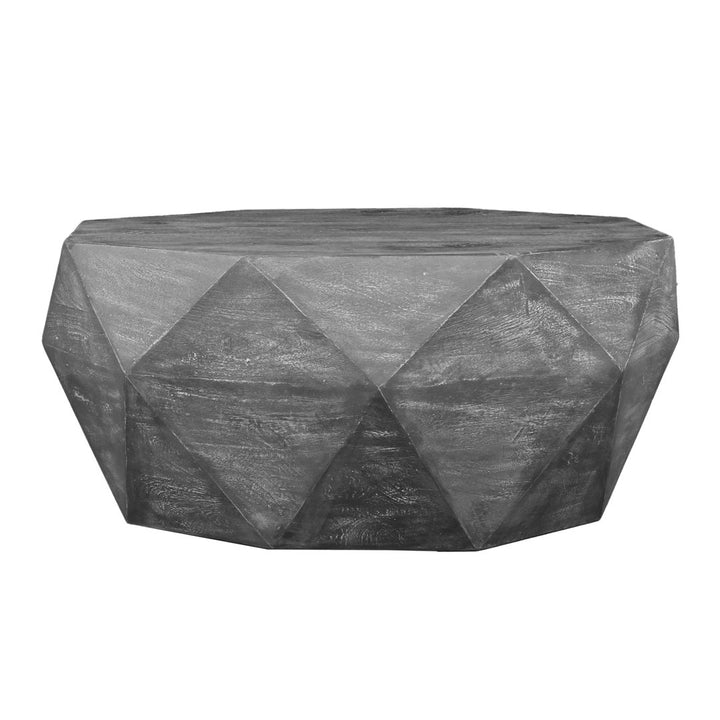 Abdia Solid Wood Solid Coffee Table Union Rustic Color: Gray