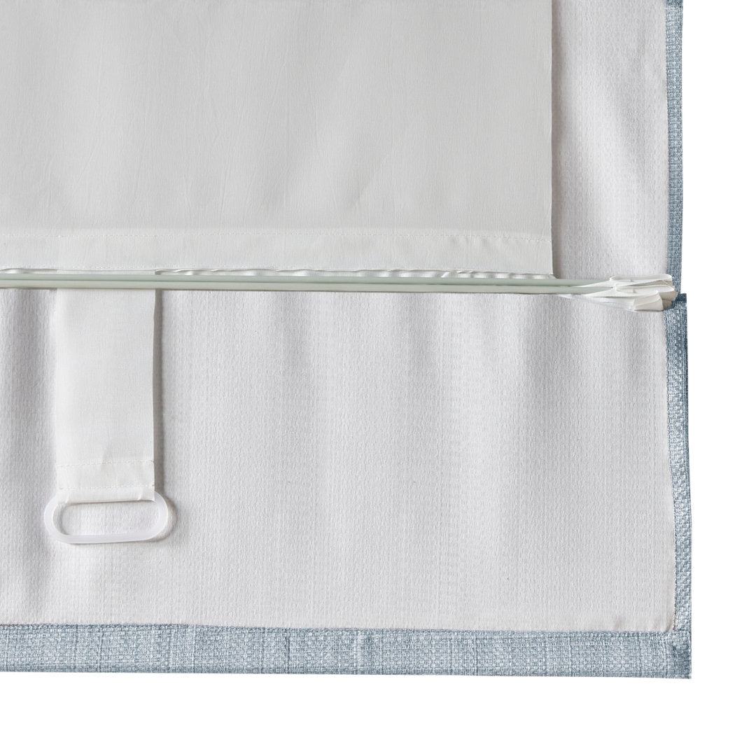 Galen Basketweave Cordless Room Darkening Roman Shade Madison Park Length & Width: 35"W x 64"L