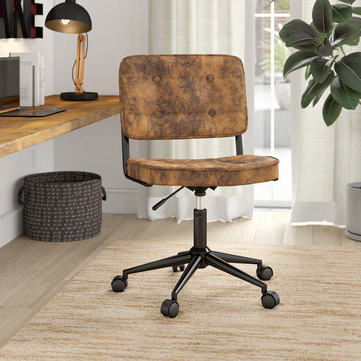 Korey Task Chair Steelside™ Upholstery Color: Brown