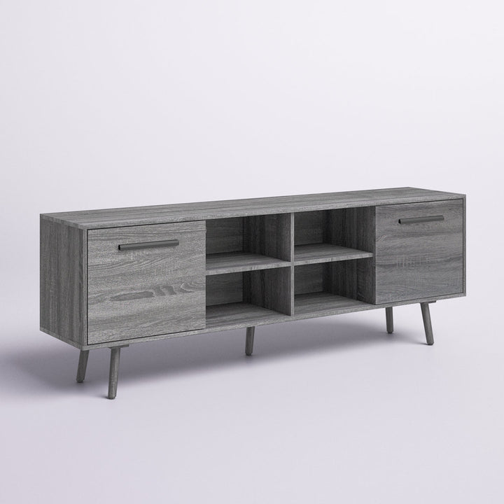 Caernarfon TV Stand for TVs up to 73" Wade Logan® Color: Sonoma Grey Oak