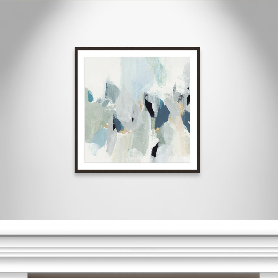 Little Talks II by Isabelle Z - Picture Frame Print on Canvas Casa Fine Arts Size: 32" H x 32" W x 1.25" D Format: Walnut Picture Framed Paper