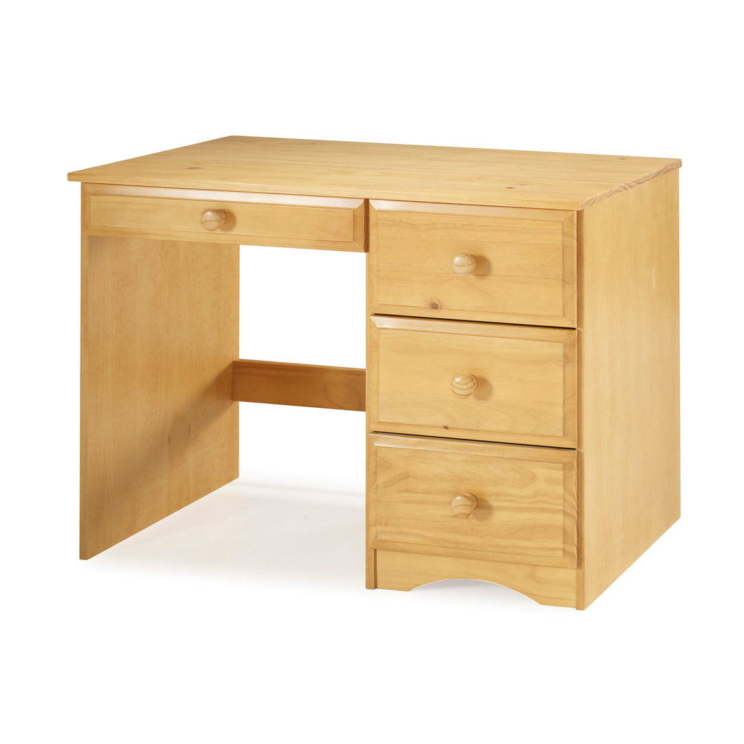 Kellie Writing Desk Three Posts™ Baby & Kids Finish: Natural