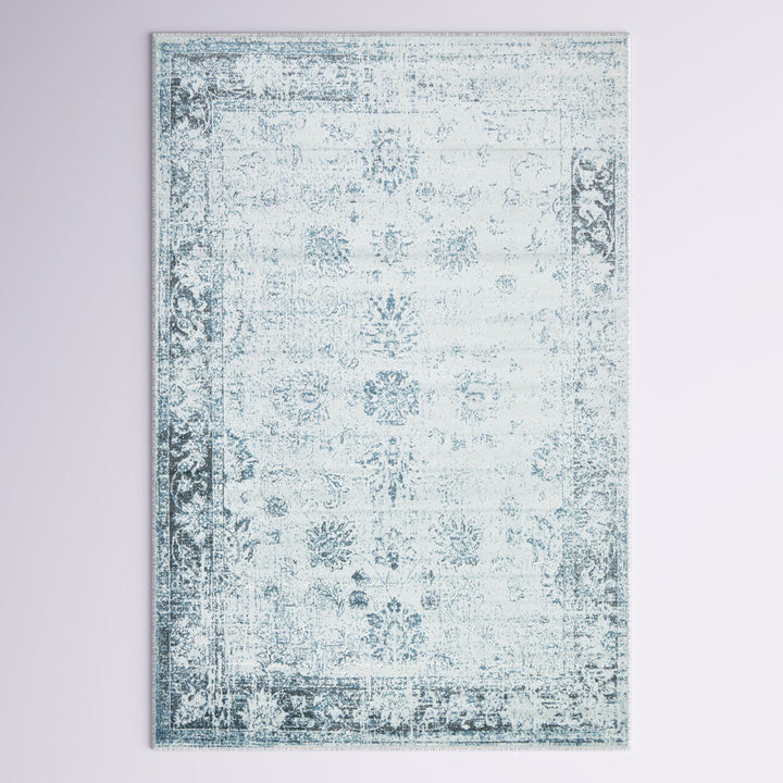 Brandt Abstract Light Blue/Navy Area Rug Mistana™ Rug Size: Rectangle 8' x 11'