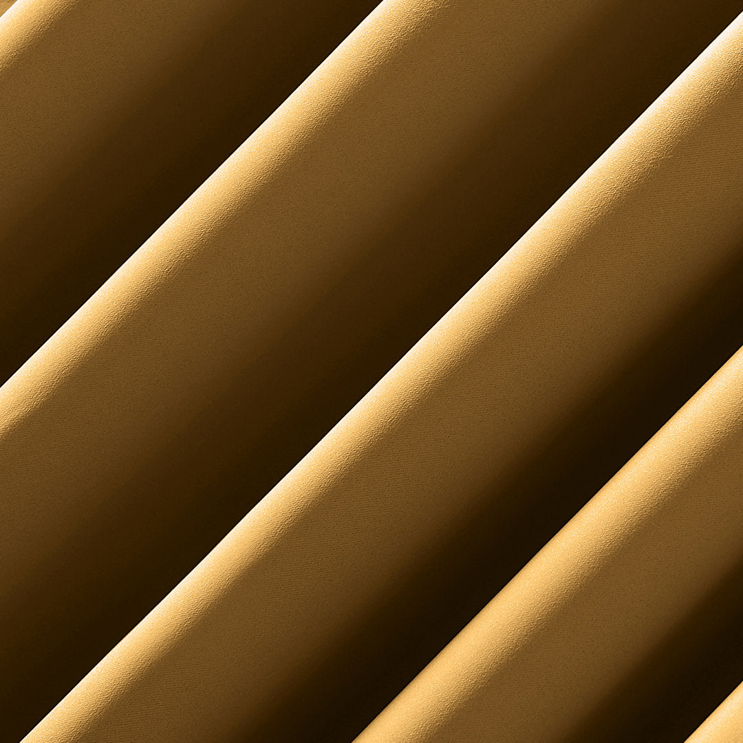 Wayfair Basics Blackout Grommet Curtain Panel Wayfair Basics® Curtain Color: Gold Size per Panel: 40" W x 63" L