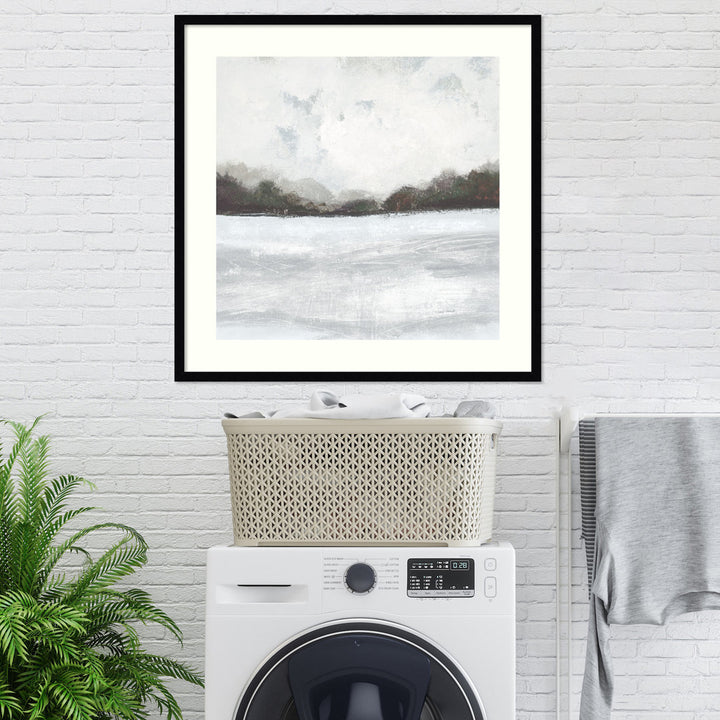 This Place IV Neutral - Picture Frame Painting Print on Paper Joss & Main Size: 41" H x 41" W Format: Black Framed Paper