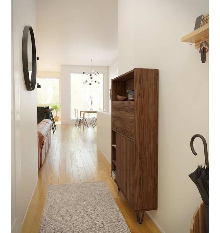 Barta Secretary Desk Wade Logan® Color: Walnut
