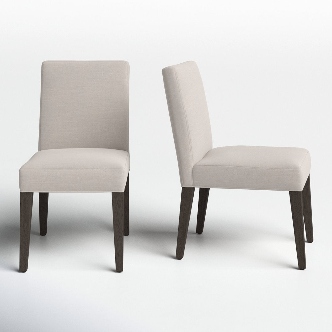 Meria Upholstered Parsons Chair in Beige (Set of 2) Joss & Main