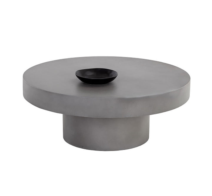 Kenton Pedestal Coffee Table AllModern Color: Gray