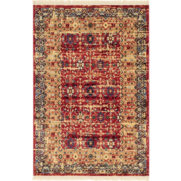 Angeliya Oriental Red Area Rug Lark Manor™ Rug Size: Rectangle 6' x 9'